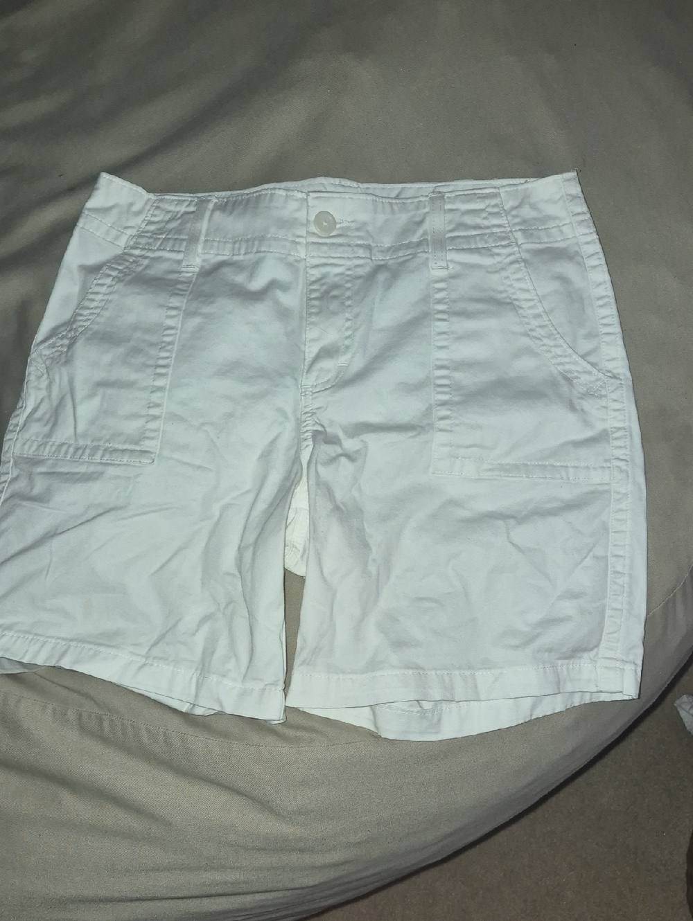 Riders by Lee White Women's Cotton Bermuda Shorts